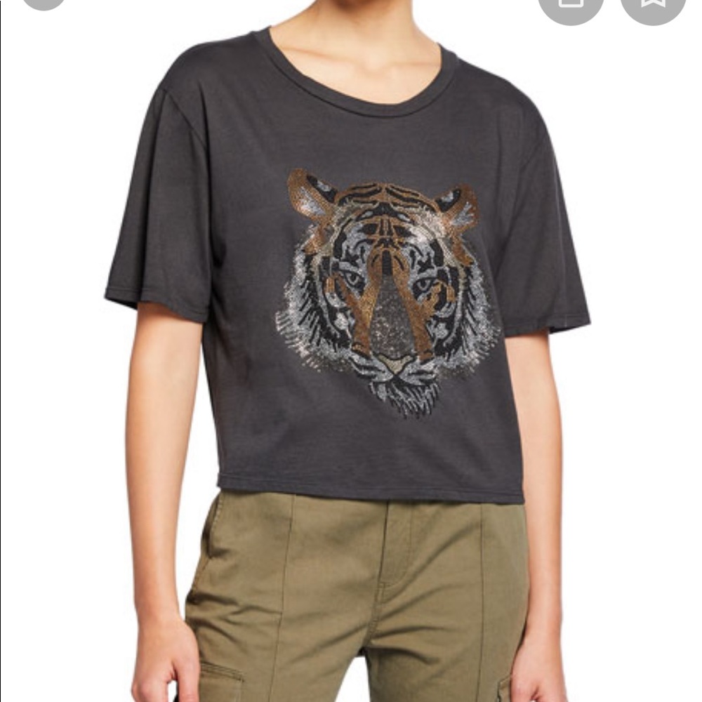 Le superbe tony rhinestone tiger tee
